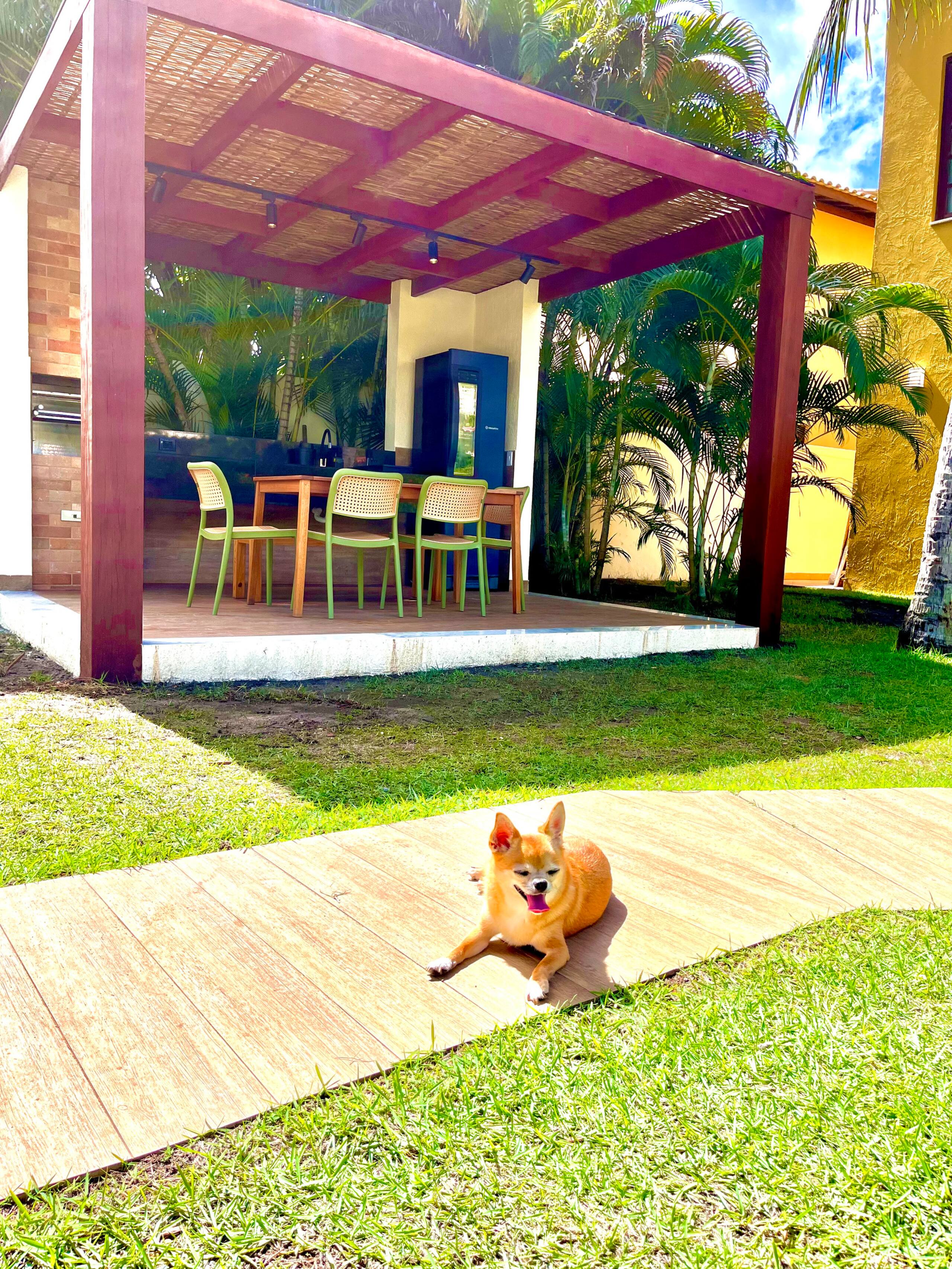 Área externa casa de praia